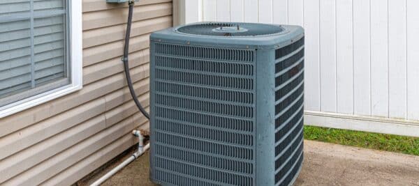 central ac unit outside of a home